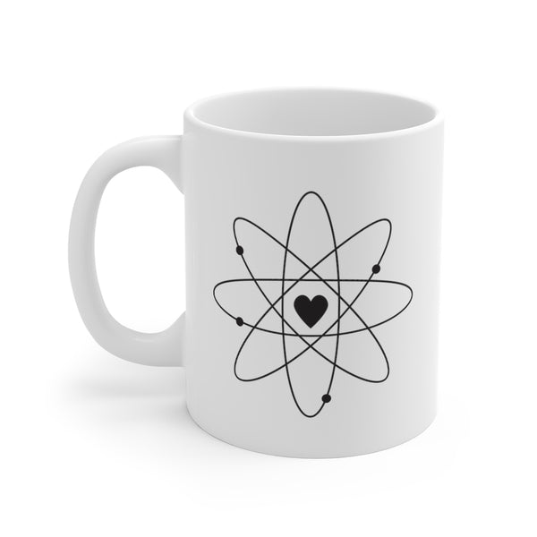 Love Atom Mug - simple white
