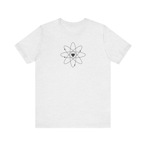 Love Atom T-Shirt  (black ink, multiple colors)