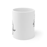 Make Some Art T-Rex Mug - simple white