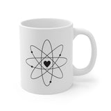 Love Atom Mug - simple white