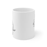 Make Some Art T-Rex Mug - simple white