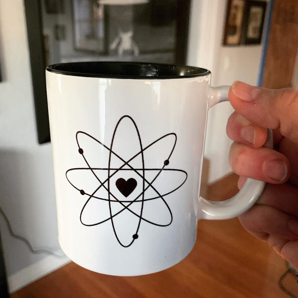 Love Atom Mug - black interior